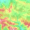 Mapa topográfico Cantalojas, altitud, relieve