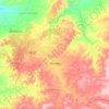 Mapa topográfico Mendes, altitud, relieve