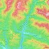 Mapa topográfico Roncal, altitud, relieve