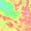 Mapa topográfico Gouffern en Auge, altitud, relieve