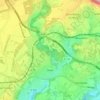 Mapa topográfico Rives, altitud, relieve