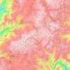 Mapa topográfico Alausí, altitud, relieve