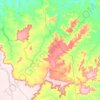 Mapa topográfico São Gonçalo do Gurguéia, altitud, relieve
