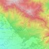 Mapa topográfico Gutiérrez Braun, altitud, relieve