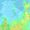 Mapa topográfico Mellenthin, altitud, relieve