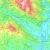 Mapa topográfico Cirauqui, altitud, relieve