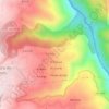 Mapa topográfico Piñeiro, altitud, relieve