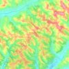 Mapa topográfico Durfort-Lacapelette, altitud, relieve