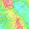Mapa topográfico Megido Regional Council, altitud, relieve