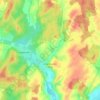 Mapa topográfico Chargey-lès-Gray, altitud, relieve