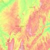 Mapa topográfico Região Geográfica Imediata de Montes Claros, altitud, relieve