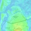 Mapa topográfico Gafanha da Nazaré, altitud, relieve