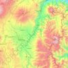 Mapa topográfico Río Chambo, altitud, relieve