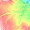 Mapa topográfico Azuara, altitud, relieve