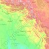 Mapa topográfico هەرێمی کوردستان, altitud, relieve