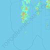 Mapa topográfico จังหวัดภูเก็ต, altitud, relieve