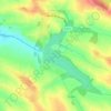 Mapa topográfico Lac de Thoux Saint-Cricq, altitud, relieve