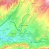 Mapa topográfico Muruzábal, altitud, relieve