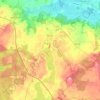 Mapa topográfico Klocksin, altitud, relieve