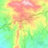 Mapa topográfico Amendoeira, altitud, relieve