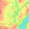 Mapa topográfico Penzlin, altitud, relieve