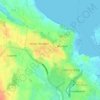 Mapa topográfico Wismar Wendorf, altitud, relieve