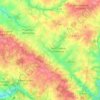 Mapa topográfico Rives-du-Fougerais, altitud, relieve