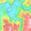 Mapa topográfico Capdenac-Gare, altitud, relieve