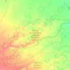 Mapa topográfico Reserva de la Biósfera y Estación Biológica del Beni, altitud, relieve