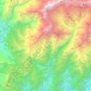 Mapa topográfico Ghandruk, altitud, relieve