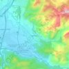 Mapa topográfico Gémenos, altitud, relieve