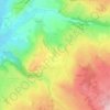 Mapa topográfico Rix, altitud, relieve