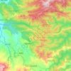 Mapa topográfico Mkira, altitud, relieve