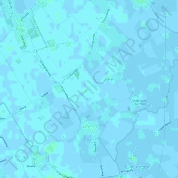 Mapa topográfico Leermens, altitud, relieve