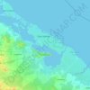 Mapa topográfico Nuevitas, altitud, relieve
