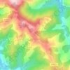 Mapa topográfico Gaínza, altitud, relieve