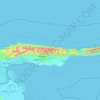 Mapa topográfico Parque Nacional Península de Paria, altitud, relieve