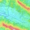 Mapa topográfico Zamudio, altitud, relieve