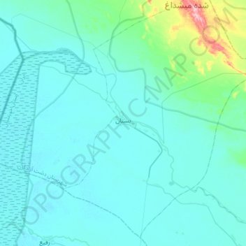 Mapa topográfico Bostan, altitud, relieve