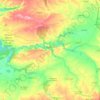 Mapa topográfico Sepúlveda, altitud, relieve