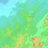 Mapa topográfico Minas de Matahambre, altitud, relieve