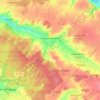 Mapa topográfico Crécy-en-Ponthieu, altitud, relieve