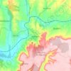 Mapa topográfico Jadraque, altitud, relieve