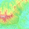 Mapa topográfico Reserva Natural Cordillera de Dipilto y Jalapa, altitud, relieve