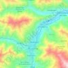 Mapa topográfico Huánuco, altitud, relieve
