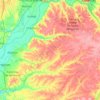 Mapa topográfico Chamusca, altitud, relieve