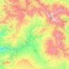 Mapa topográfico Takab County, altitud, relieve