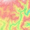 Mapa topográfico Azogues, altitud, relieve