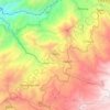 Mapa topográfico Llagos, altitud, relieve