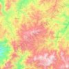Mapa topográfico Atlixtac, altitud, relieve